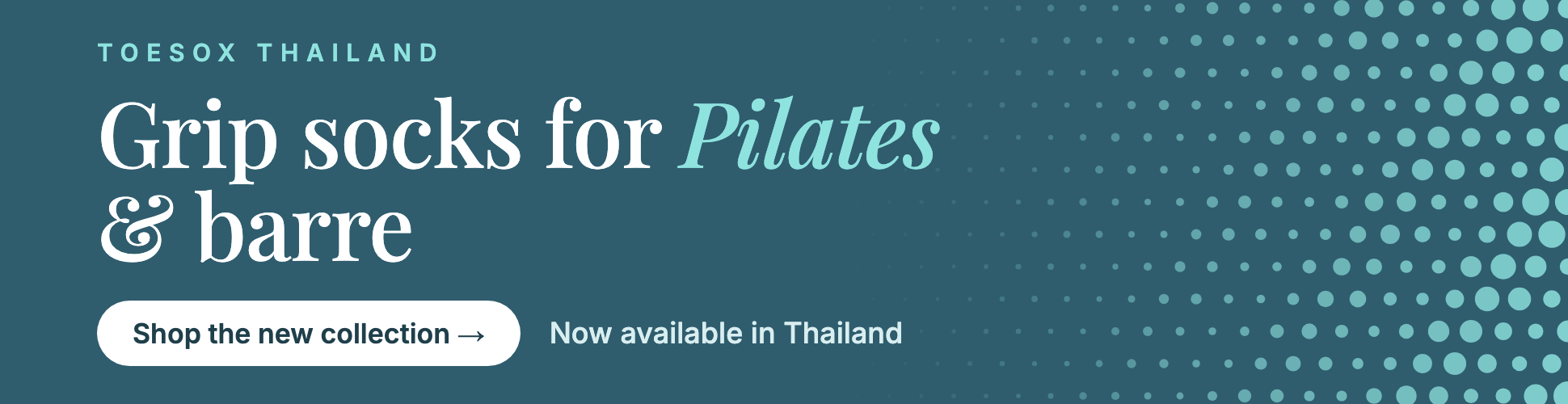 Toesox Thailand — Grip socks for Pilates & barre